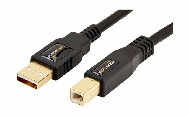 Amazon Basics USB 2.0 Printer Type Cable A-Male to B-Male  16 Feet - Image 1 of 1