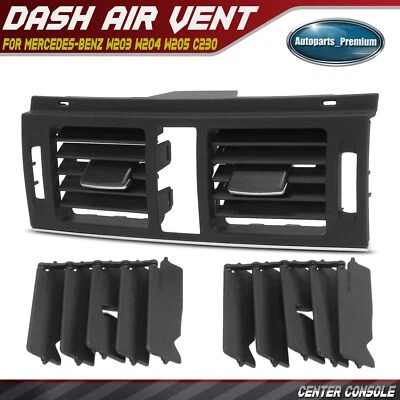 Center Console Dash AC A/C Air Vent Grille for Mercedes-Benz W203 W204 W205 C230 - Image 1 of 4