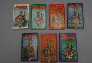 COMPLETE SET OF 7 1981-1982 DUSKY MAX MORGAN BOOKS BY RANDY STRIKER 1ST ED - Picture 1 of 24