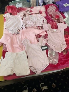 Girls Gymnastics Cardigan Leotards Age 3-4 Bloch Baby Pink - Picture 1 of 9