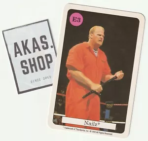 Nailz 1992 Catcher Quartett Card E3 Series 2 juegos Amigo ULTRA RARO WWF - Imagen 1 de 3