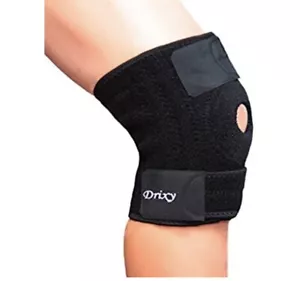 drixy knee brace unisex open patella protector wrap 4 with stabilizers - Picture 1 of 9