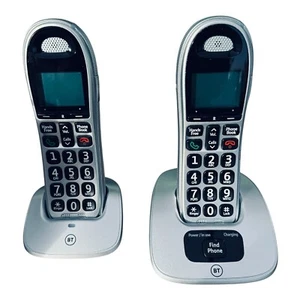 Boxed BT4000 Big Button Cordless Twin Pack Phone Set Nuisance Call Blocker VGC - Picture 1 of 9