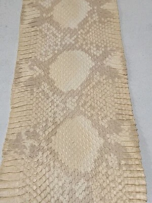 Cobra Snake Skin Leather Snakeskin Python Printed-on Hide Craft Supply Natural - Image 1 of 3