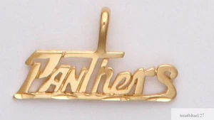 FLORIDA PANTHERS Team Name Necklace Pendant 24k Gold Plated Charm Fan Jewelry - Picture 1 of 3
