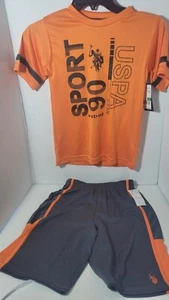 ✨Us Polo Boys Sport Wear Bottom Top Set Size 7 - Picture 1 of 4