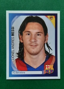 🔥LEO MESSI 🔥 BARCELONA RARE STICKER  PANINI Champions League  2007 INVEST - Picture 1 of 4