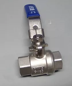 BSP Stainless Steel 2 Piece Ball Valve - Picture 1 of 1