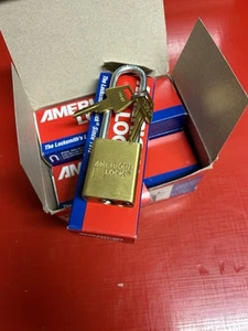 American Lock Brass Padlock Keyed Alike Long Shackle High Security Box Of 6 Lock - Picture 1 of 24