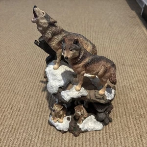 Danbury Mint Spirit of the Wolf Skulpturensammlungen Wilderness Call NICK BIBBY - Bild 1 von 9