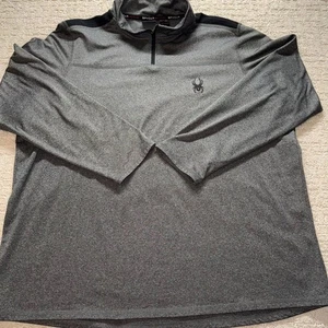 SPYDER Active 1/4 Zip Pullover Mock Neck Men's Extra Large - Picture 1 of 5