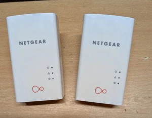 2 x Adaptadores Netgear PL1000 Powerline AV1000 PL1000-100UKS Gigabit - Imagen 1 de 2