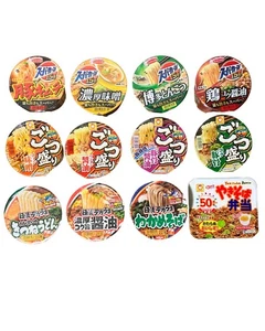 12-Variety Cup Ramen Tasting Set: Large Portion Instant Ramen Assortment, Super_ - Picture 1 of 3