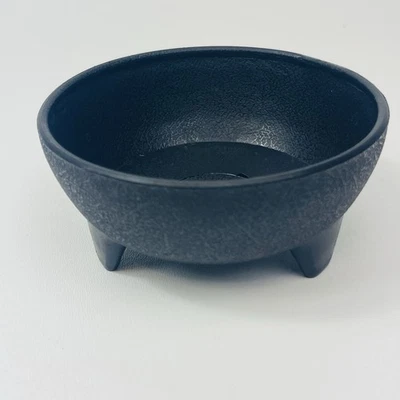 "Caldero de mortero redondo de plástico grueso negro de 5""" Foto 1 de 4