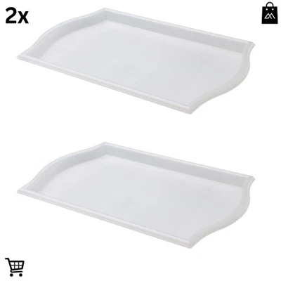 2 x IKEA SMULA Tray, Transparent Receptacle For Serving Food/tea/drinks snacks - Image 1 of 4