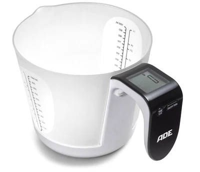 ADE Digitale Messbecher-Waage | Küchenwaage mit Messbecher zum Wiegen und Messen - Bild 1 von 4