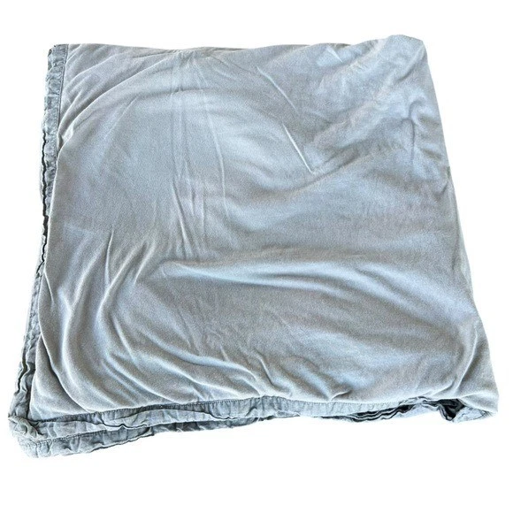 Funda nórdica Restoration Hardware 100 % algodón gris jersey F/Q brida cambray usada en excelente estado Foto 1 de 4