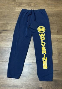 Vintage 90s University Of Michigan Wolverines USA Made Sweatpants Size Medium - Bild 1 von 8