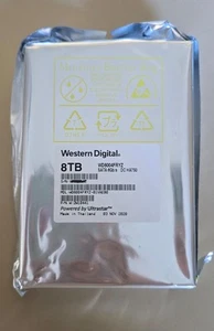WD Gold WD8004FRYZ 8 To, 3,5 pouces, SATA 6 Gbit/s année de construction nov 2020 neuf et emballage d'origine - Photo 1/1