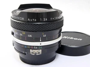Nikon Fisheye-Nikkor Auto 16mm F3.5 Ai-Converted Fisheye Prime Lens from Japan - Picture 1 of 4