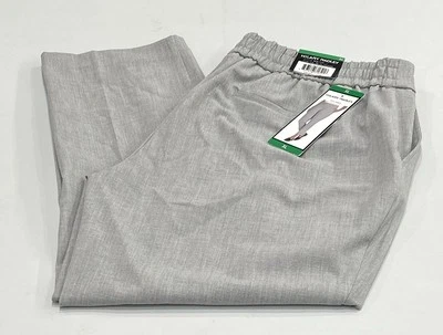 Hilary Radley Women's Pull-On Ankle Pants, Heather Gray, Size XL - Image 1 of 4