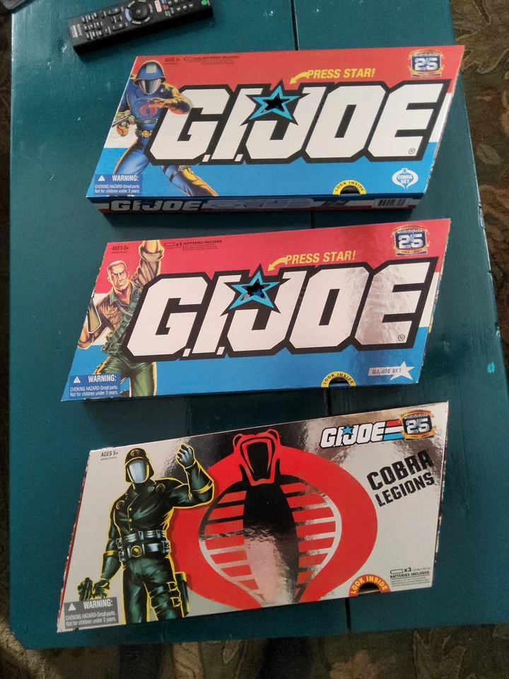GI JOE 25th Anniversary 5 Pack JOE SET Hasbro Action Figure Toy 2007