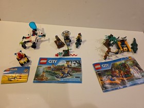 Lego City Lot Of 4---60157 Starter Set, 6455 Car, 60066 Police, 5981 Raid VPR 