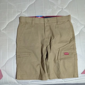 Levi's Boy's Youth Utility Cargo Shorts Size 12 Reg 26” Waist Tan new - Picture 1 of 3