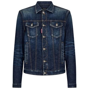 Dsquared2 Dark Navy Blue Denim Jacket S74AM1470_48_M - Picture 1 of 2