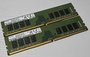 SAMSUNG 32GB(2x16GB) PC4-2666V M378A2K43CB1 DDR4 Desktop Memory RAM - Afbeelding 1 van 1