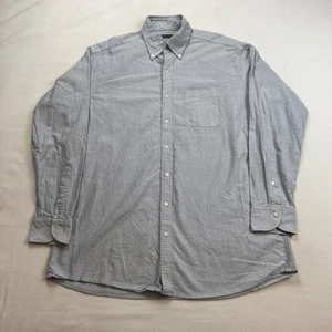 Proper Cloth Mens Light Blue Gray Oxford Button Down Long Sleeve Dress Shirt EUC - Picture 1 of 8