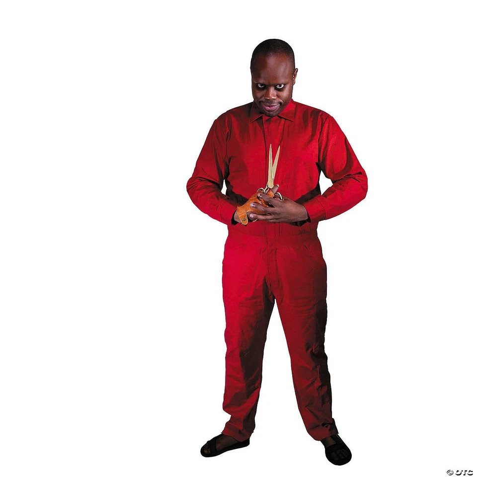 Jordan Peele US Movie Adult Tethered Halloween Costume Coveralls Gloves Scissors