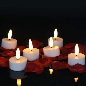 LED Tea Light Flameless Candles Flicker with Timer (6 Hours on and 18 Hours O... - Picture 1 of 8