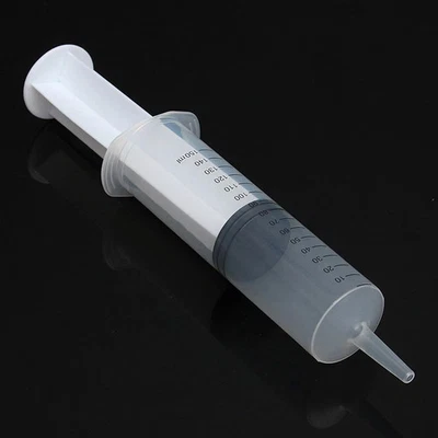 Large Plastic Syringe Measuring Nutrient Reusable Liquid Food Feed 150ml