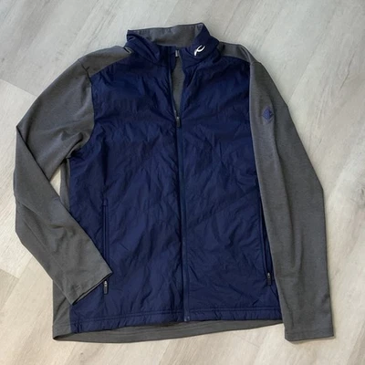 Chaqueta de golf KJUS azul raglán con cremallera para hombre talla XL manga larga  Foto 1 de 4