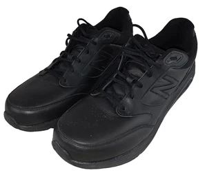 New Balance Hombres 928 V3 MW928BK3 Negro Zapatos Informales Tenis Talla 16 Usados - Imagen 1 de 8