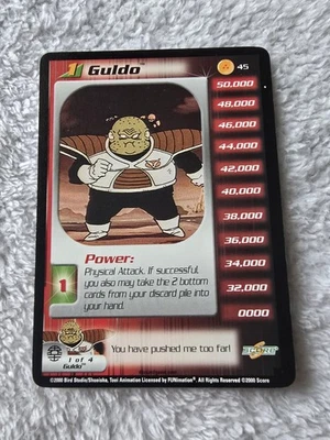 DBZ Dragon Ball Z Guldo 45 CCG Unlimited Frieza Saga MP Score  - Image 1 of 4