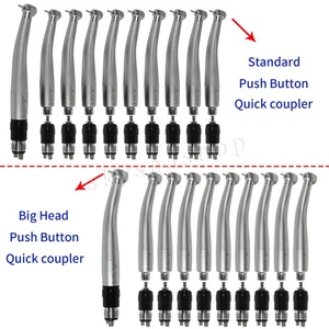 Dental High Speed Turbine Handpiece Standard/Big Quick Coupler 4 Hole fit NSK UK - Picture 1 of 52