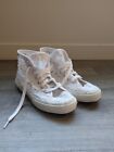 Superga White Lace High Top Sneakers Bridal Shoes Women’s Size 6.5