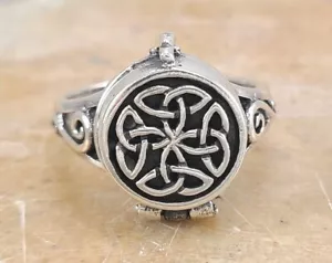 ANILLO VENENO CELTA PLATA ESTERLINA .925 DETALLADO talla 9 estilo # r3319 - Imagen 1 de 4