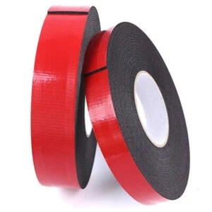 Self Adhesive Foam Car Double Sided Tape 2mm Thickness Black Super Strong CX - Picture 1 of 14