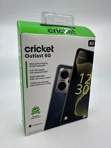 New/Sealed - Cricket Wireless Outlast 5G, 128GB, Midnight Majesty - Prepaid 🔒 - Picture 1 of 5