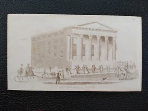 Copertina anteriore allover Jefferson Medical College mai usata anni 1850-1860 - Foto 1 di 2