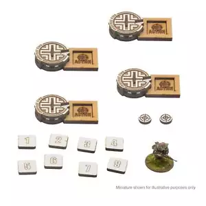 Alemania - Marcadores de puesta a cero de artillería MDF: WG Bolt Action pedido anticipado, se envía 28/02 - Imagen 1 de 2