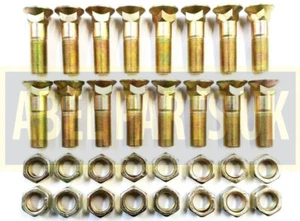 JCB PARTS - PLOUGH BOLT & NUT FOR TEETH 16 PCS (PART NO. 826/00303 & 1340/0701F) - Picture 1 of 3
