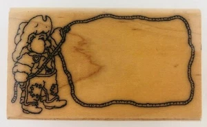 ASX Rubber Stamps Cowboy Teddy Bear Lasso Western Southwestern 37549 - Picture 1 of 5