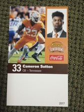 CAMERON SUTTON 2017 SENIOR BOWL ROOKIE PITTSBURGH STEELERS TENNESSEE VOLS 