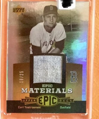 Upper Deck Epic Materials Gold 2006 #CY3 Carl Yastrzemski Jsy/25 Foto 1 de 4
