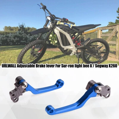 URLWALL  Adjustable Brake lever For Sur-Ron Light Bee 2018-2020 Front Rear Blue - Bild 1 von 4