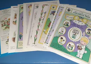Joan Walsh Anglund Magazine Childrens Page EASTER Crafts Games Paper Dolls x9 F - Picture 1 of 6